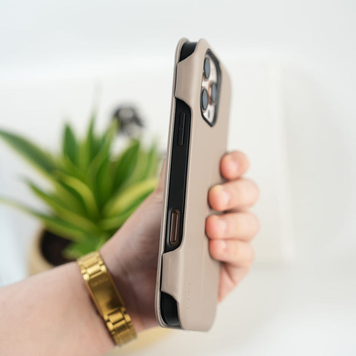FRATO iPhone 16 Series iPhone 16 Pro Max Premium Flip Leather Wallet Case with Wireless Charging Support