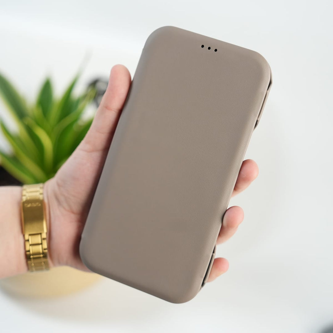 FRATO iPhone 16 Series iPhone 16 Pro Max Premium Flip Leather Wallet Case with Wireless Charging Support