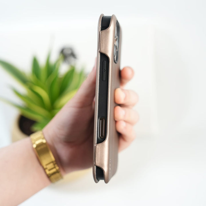 FRATO iPhone 16 Series iPhone 16 Pro Max Premium Flip Leather Wallet Case with Wireless Charging Support