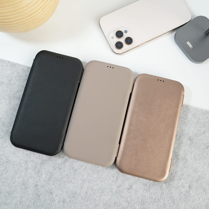 FRATO iPhone 16 Series iPhone 16 Pro Max Premium Flip Leather Wallet Case with Wireless Charging Support