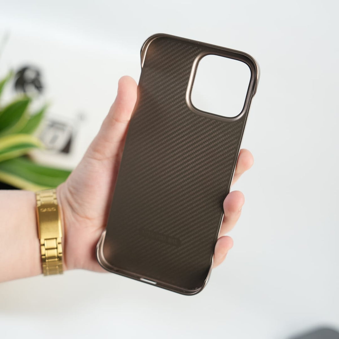 FRATO iPhone 16 Series iPhone 16 Pro Max Premium Magnetic Ring Stand Carbon Fiber Case