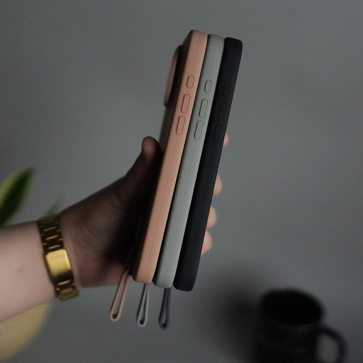 FRATO iPhone 16 Series iPhone 16 Pro Max Silicone Case | Magnetic Ring | Silicone Rotating Grip Strap Cover