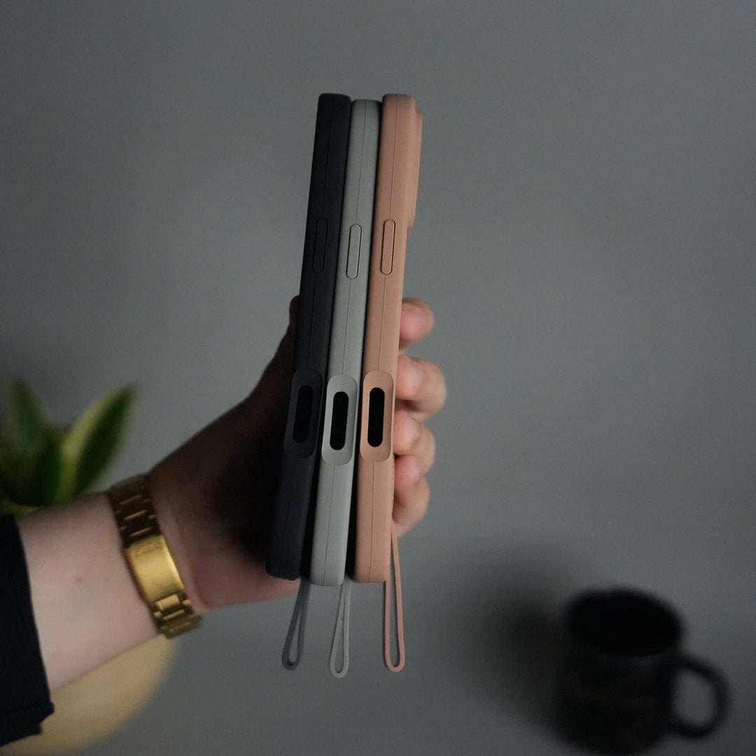 FRATO iPhone 16 Series iPhone 16 Pro Max Silicone Case | Magnetic Ring | Silicone Rotating Grip Strap Cover