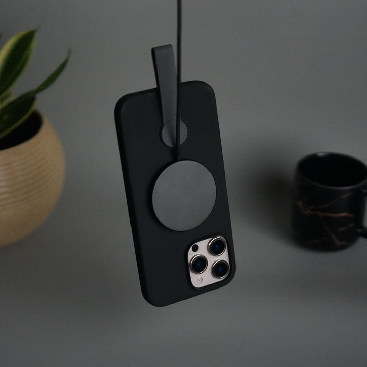 FRATO iPhone 16 Series iPhone 16 Pro Max Silicone Case | Magnetic Ring | Silicone Rotating Grip Strap Cover