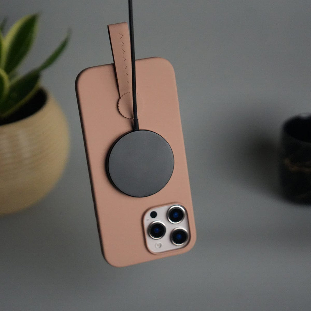 FRATO iPhone 16 Series iPhone 16 Pro Max Silicone Case | Magnetic Ring | Silicone Rotating Grip Strap Cover