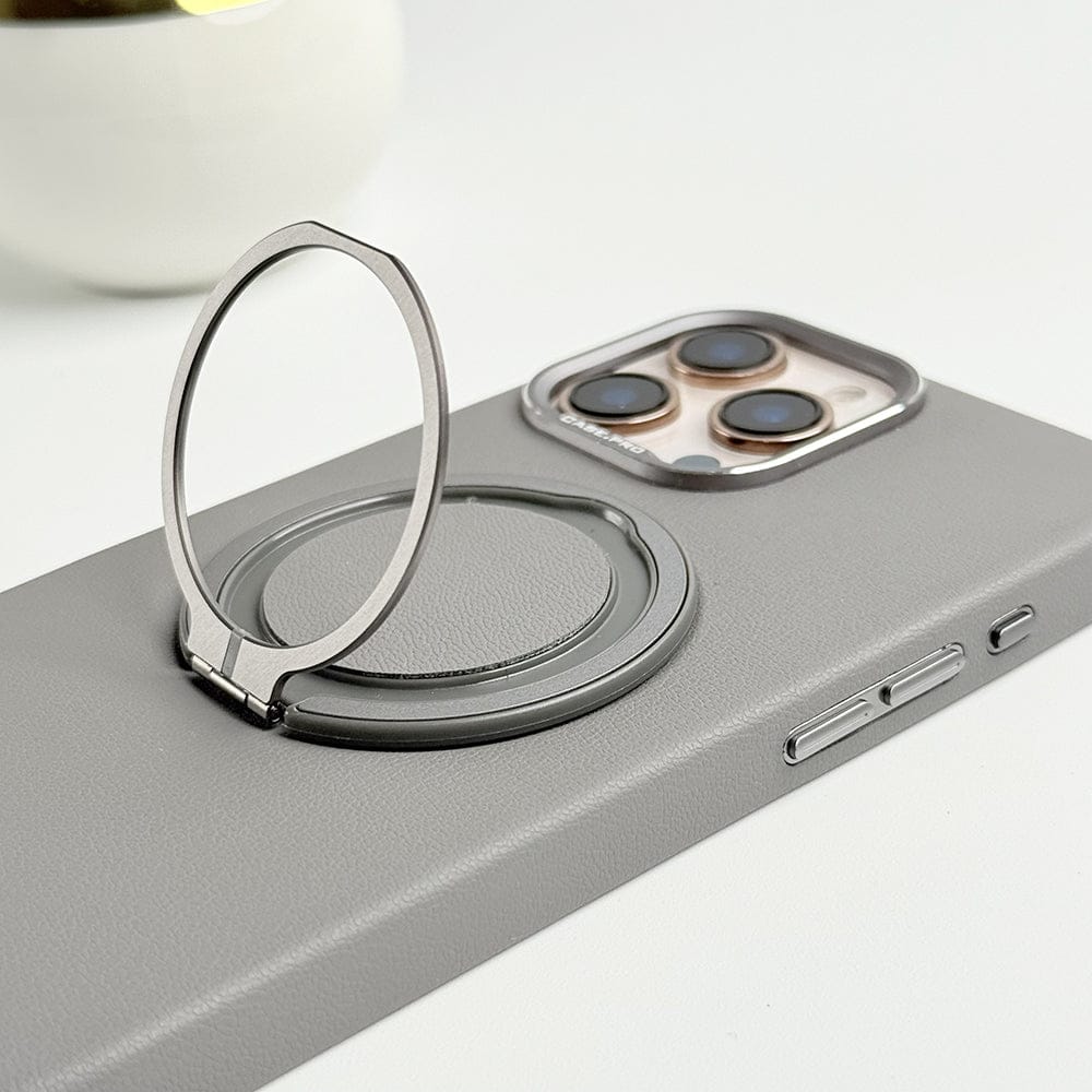 FRATO iPhone 16 Series iPhone 16 Series 360 angle Rotating Stand PU Leather Phone Case