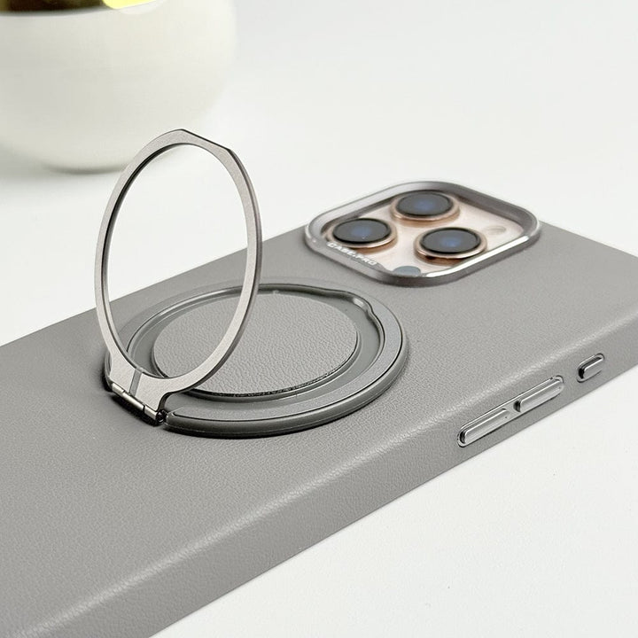 FRATO iPhone 16 Series iPhone 16 Series 360 angle Rotating Stand PU Leather Phone Case