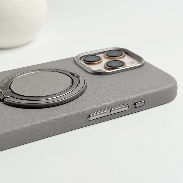 FRATO iPhone 16 Series iPhone 16 Series 360 angle Rotating Stand PU Leather Phone Case
