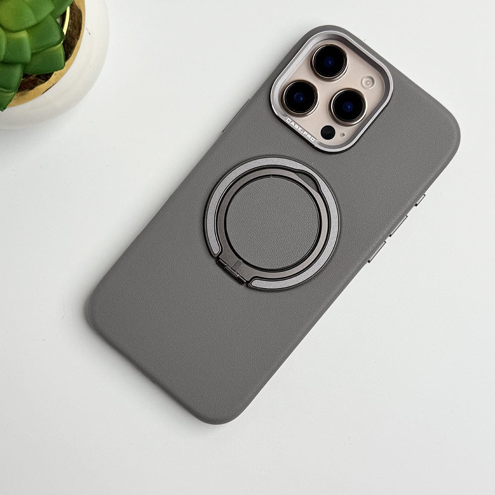 FRATO iPhone 16 Series iPhone 16 Series 360 angle Rotating Stand PU Leather Phone Case
