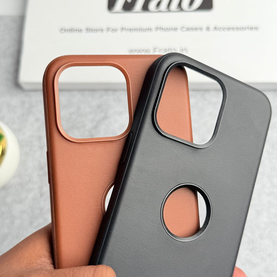 FRATO iPhone 16 Series iPhone 16 Series Bottom Stitch PU Leather Case Cover