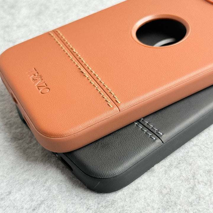 FRATO iPhone 16 Series iPhone 16 Series Bottom Stitch PU Leather Case Cover