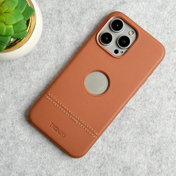 FRATO iPhone 16 Series iPhone 16 Series Bottom Stitch PU Leather Case Cover