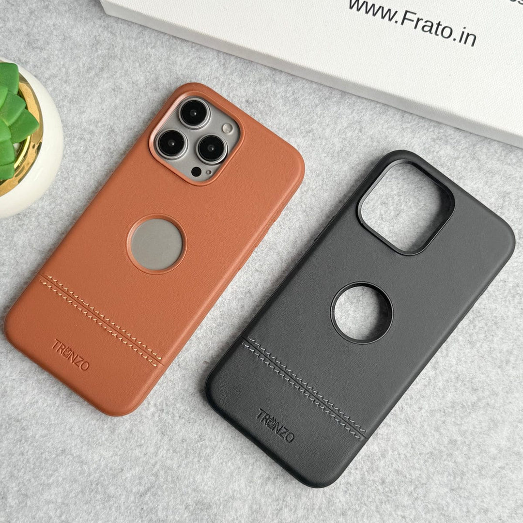 FRATO iPhone 16 Series iPhone 16 Series Bottom Stitch PU Leather Case Cover