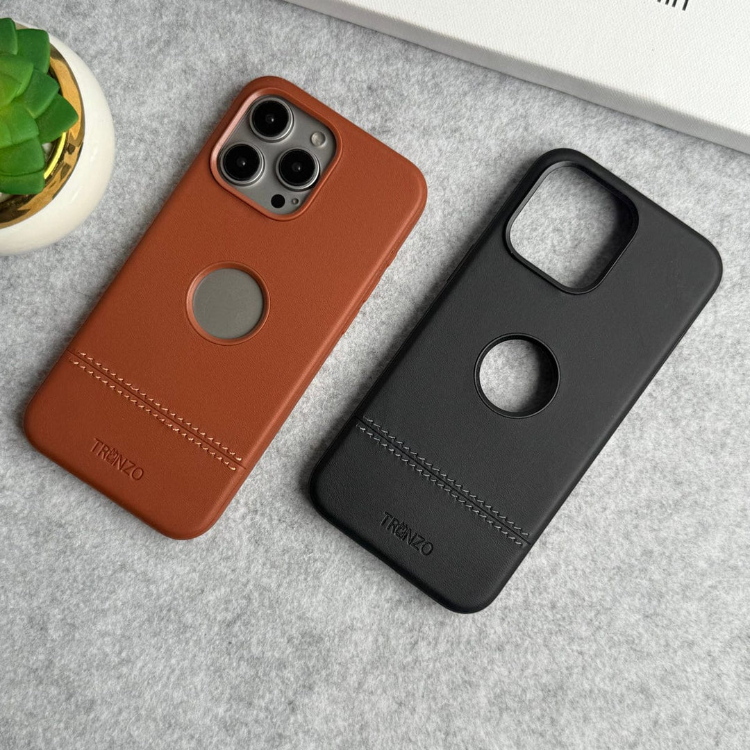 FRATO iPhone 16 Series iPhone 16 Series Bottom Stitch PU Leather Case Cover