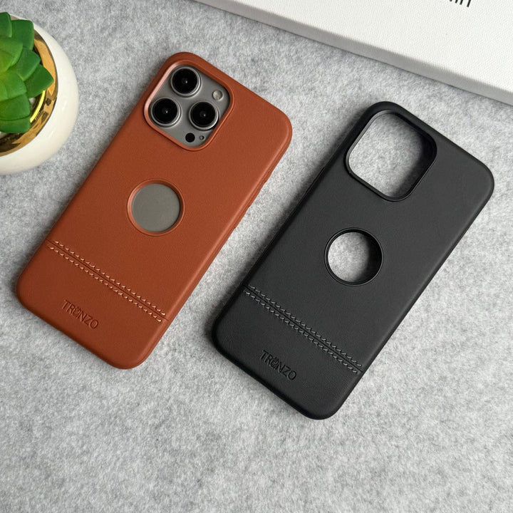 FRATO iPhone 16 Series iPhone 16 Series Bottom Stitch PU Leather Case Cover