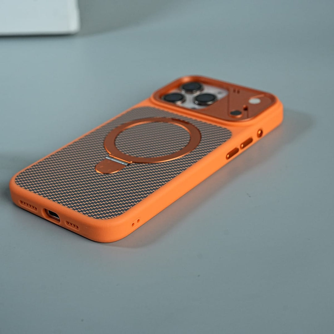 FRATO iPhone 16 Series iPhone 16 Series Carbon Fiber Texture Ring Stand Convertible Case