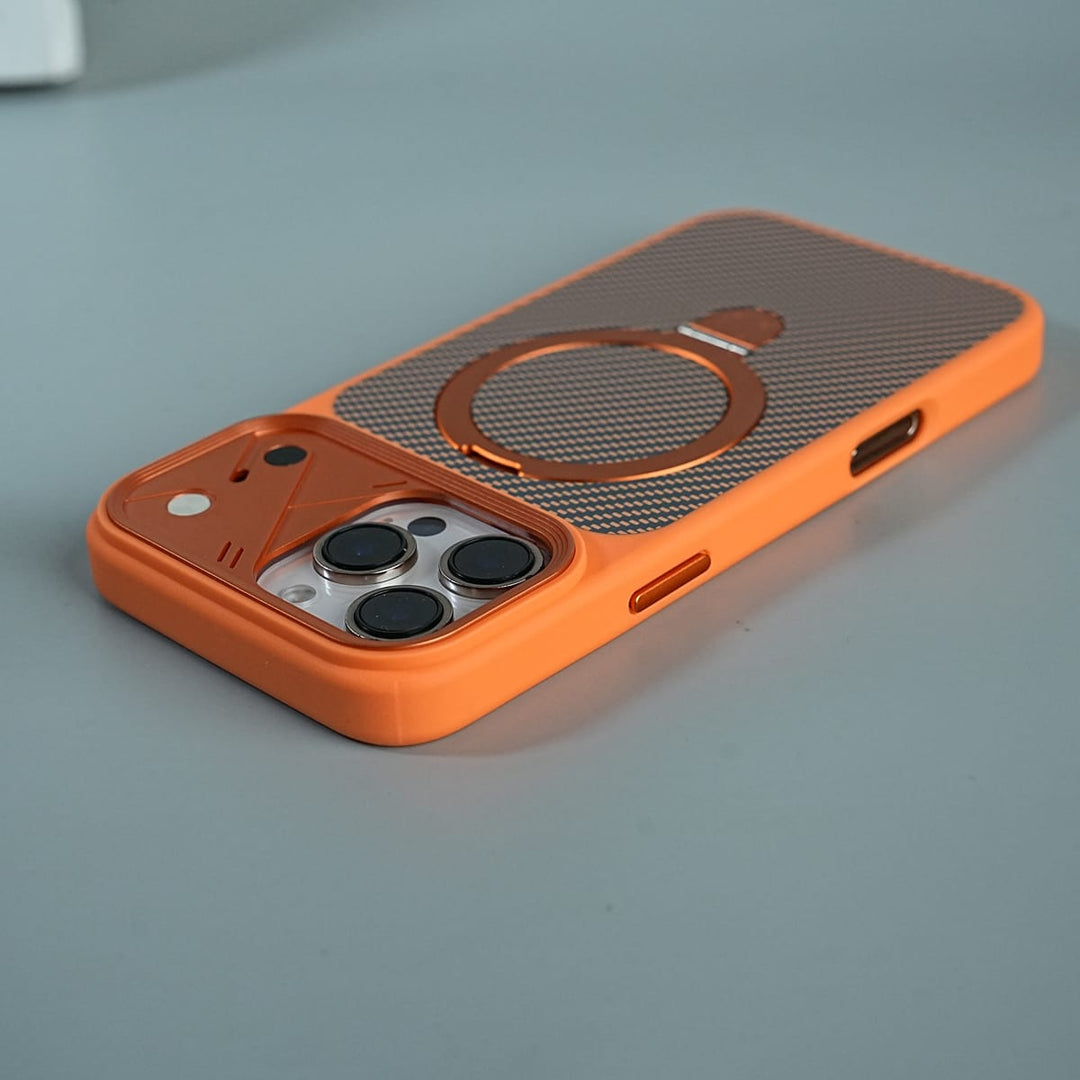 FRATO iPhone 16 Series iPhone 16 Series Carbon Fiber Texture Ring Stand Convertible Case
