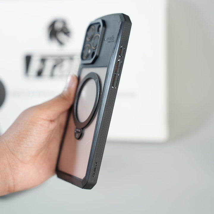 FRATO iPhone 16 Series iPhone 16 Series Cyber Ring Stand Case | Shockproof Bumper Shell Protective Cover