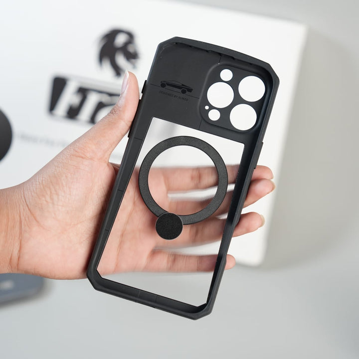 FRATO iPhone 16 Series iPhone 16 Series Cyber Ring Stand Case | Shockproof Bumper Shell Protective Cover