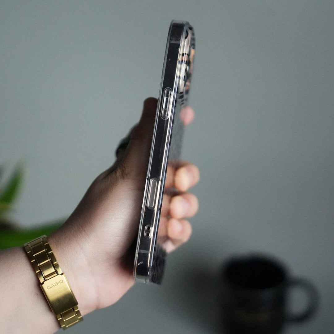 FRATO iPhone 16 Series iPhone 16 Series Leopard Print Case with Beaded Wrist Strap | Cute Transparent Designer Cover