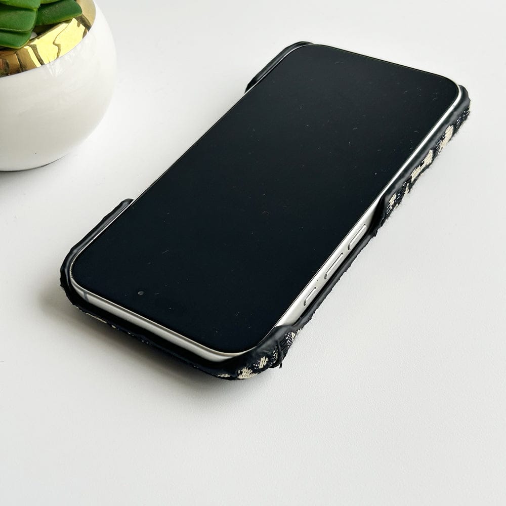FRATO iPhone 16 Series iPhone 16 Series luxury Brand CD Card Holder Case Cover (Black)