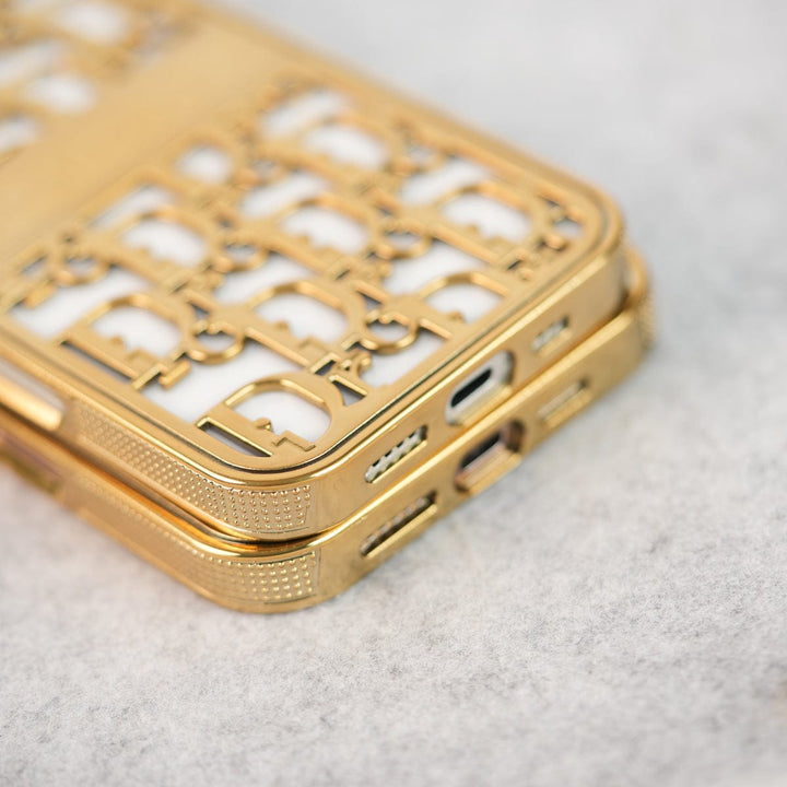 FRATO iPhone 16 Series iPhone 16 Series Luxury Brand CD Chrome Case Cover