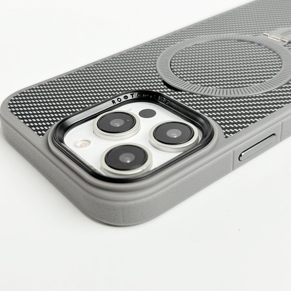 FRATO iPhone 16 Series iPhone 16 Series Metal Stand Carbon Fiber Design Cover