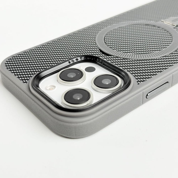 FRATO iPhone 16 Series iPhone 16 Series Metal Stand Carbon Fiber Design Cover
