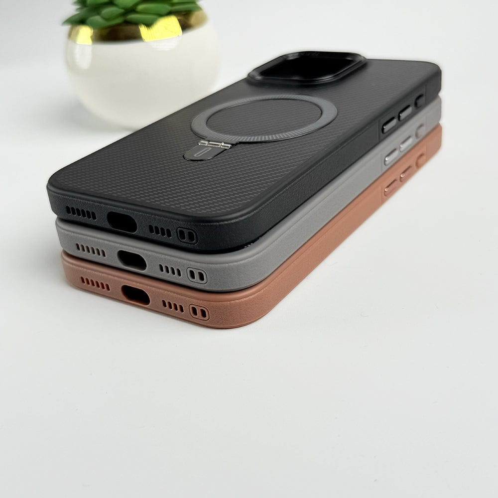 FRATO iPhone 16 Series iPhone 16 Series Metal Stand Carbon Fiber Design Cover