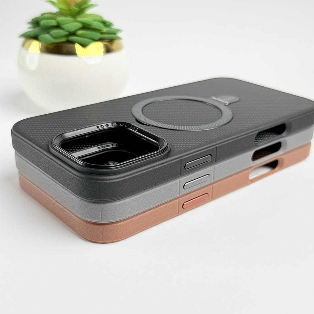 FRATO iPhone 16 Series iPhone 16 Series Metal Stand Carbon Fiber Design Cover