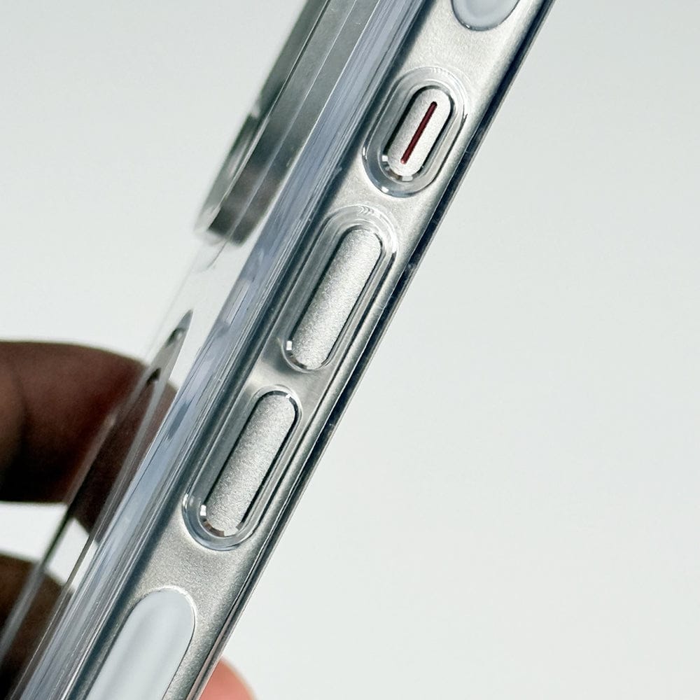 FRATO iPhone 16 Series iPhone 16 Series Metal Stand Side Bump Crystal Clear Cover