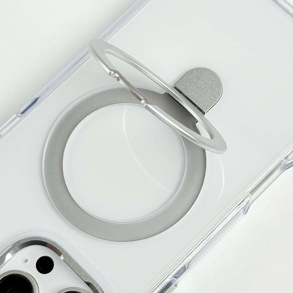 FRATO iPhone 16 Series iPhone 16 Series Metal Stand Side Bump Crystal Clear Cover