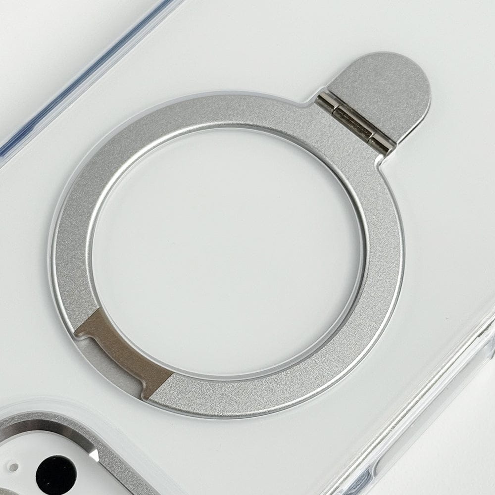 FRATO iPhone 16 Series iPhone 16 Series Metal Stand Side Bump Crystal Clear Cover