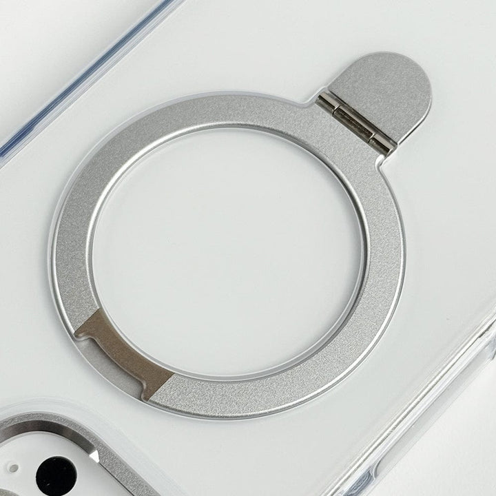 FRATO iPhone 16 Series iPhone 16 Series Metal Stand Side Bump Crystal Clear Cover