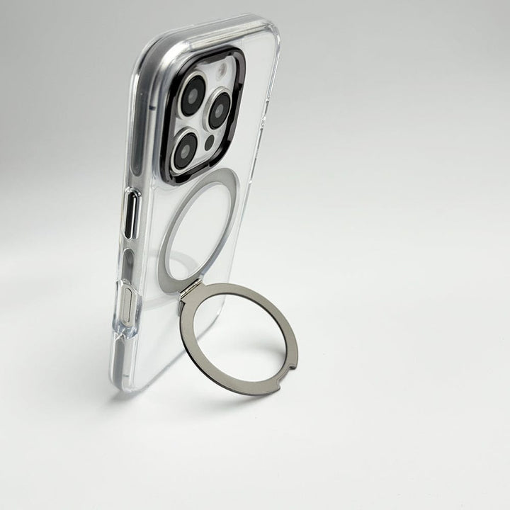 FRATO iPhone 16 Series iPhone 16 Series Metal Stand Side Bump Crystal Clear Cover