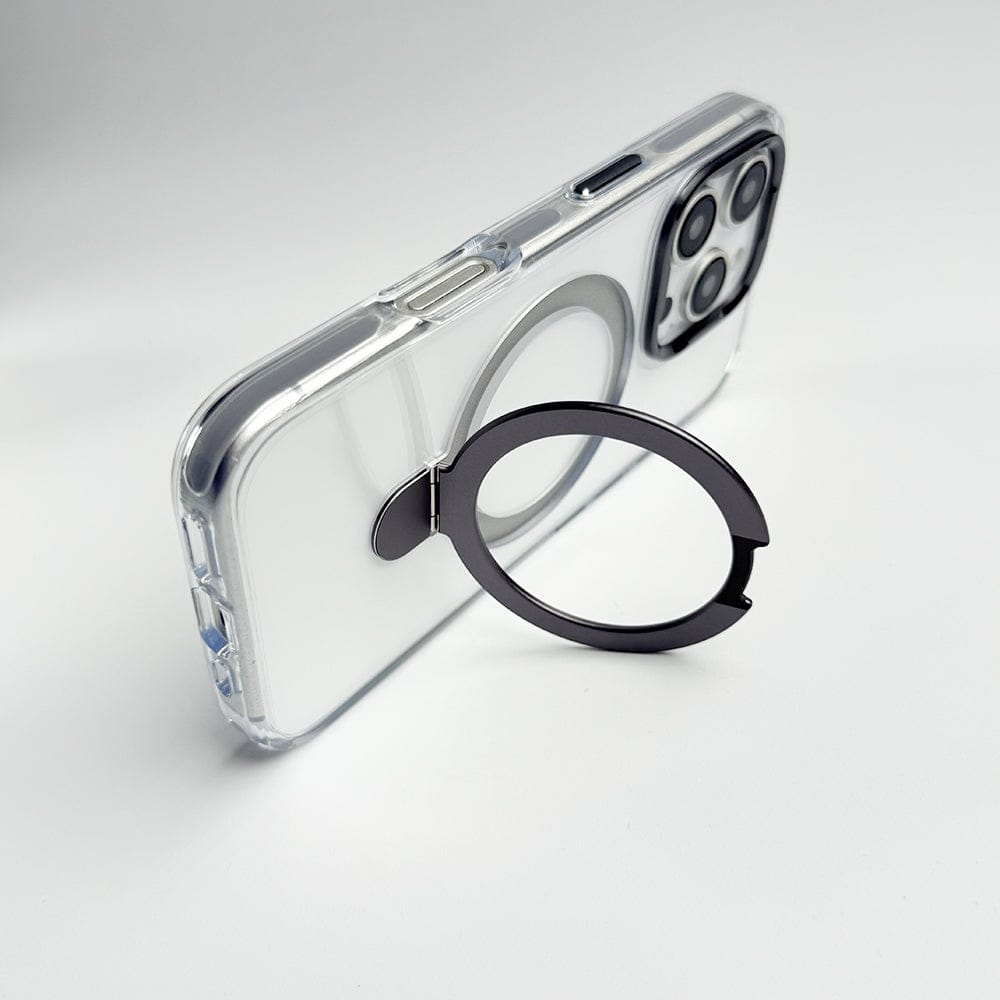 FRATO iPhone 16 Series iPhone 16 Series Metal Stand Side Bump Crystal Clear Cover