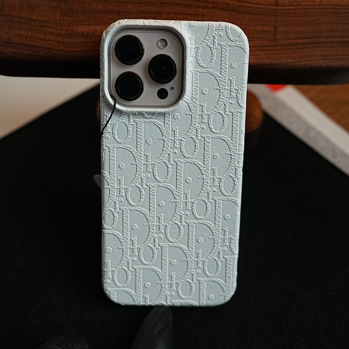 FRATO iPhone 16 Series iPhone 16 Series Premium Embossed PU Leather Designer Pattern Slim Protective Case
