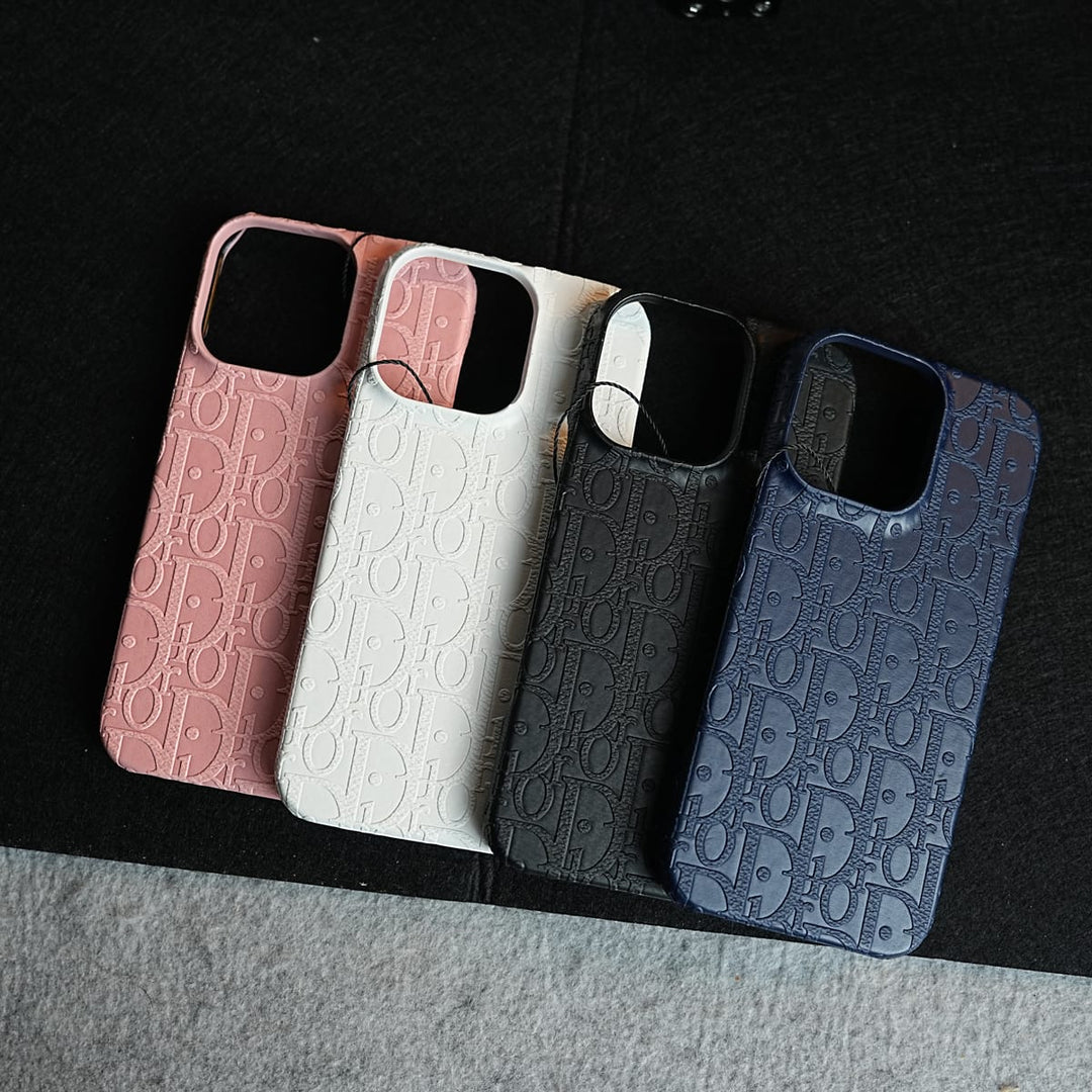 FRATO iPhone 16 Series iPhone 16 Series Premium Embossed PU Leather Designer Pattern Slim Protective Case