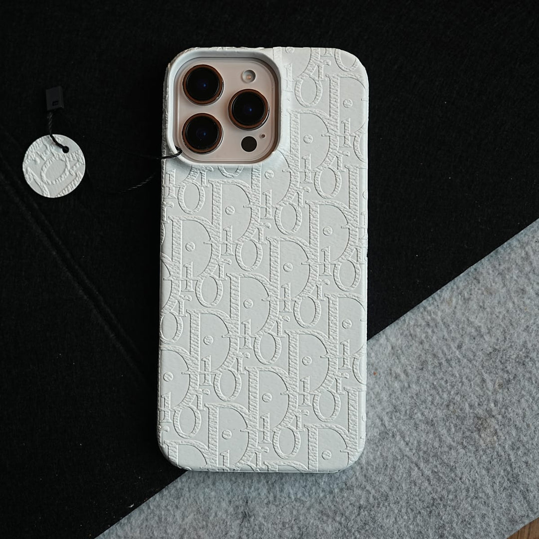 FRATO iPhone 16 Series iPhone 16 Series Premium Embossed PU Leather Designer Pattern Slim Protective Case