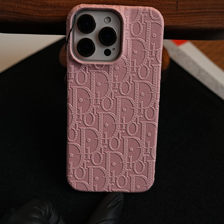 FRATO iPhone 16 Series iPhone 16 Series Premium Embossed PU Leather Designer Pattern Slim Protective Case