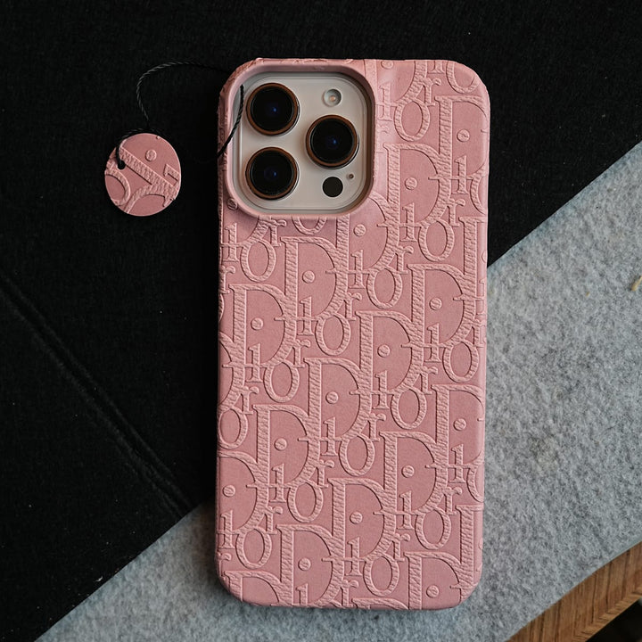 FRATO iPhone 16 Series iPhone 16 Series Premium Embossed PU Leather Designer Pattern Slim Protective Case