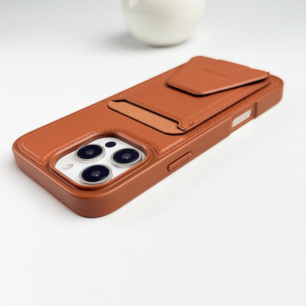 FRATO iPhone 16 Series iPhone 16 Series PU Leather Card Holder Stand Case Cover