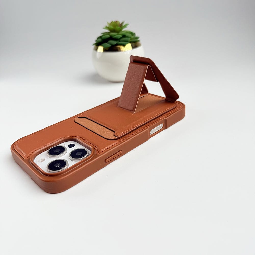 FRATO iPhone 16 Series iPhone 16 Series PU Leather Card Holder Stand Case Cover