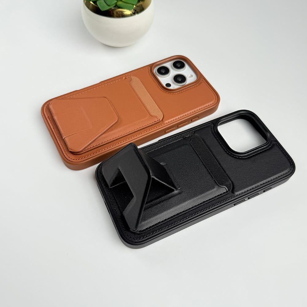 FRATO iPhone 16 Series iPhone 16 Series PU Leather Card Holder Stand Case Cover