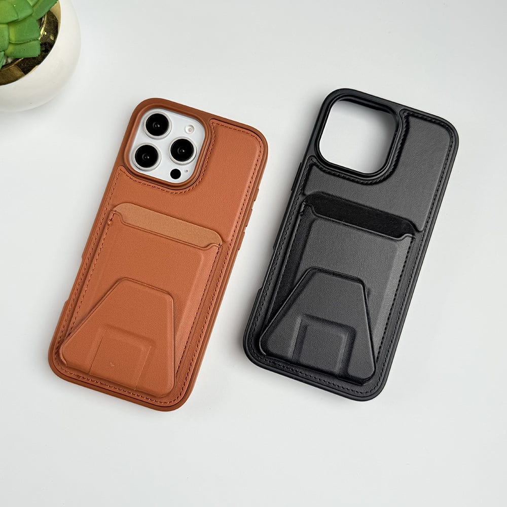 FRATO iPhone 16 Series iPhone 16 Series PU Leather Card Holder Stand Case Cover