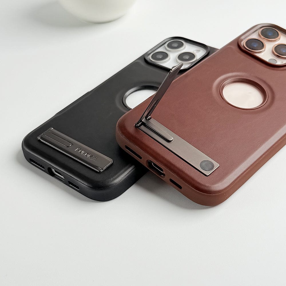 FRATO iPhone 16 Series iPhone 16 Series PU Leather Inbuilt Stand Case Cover