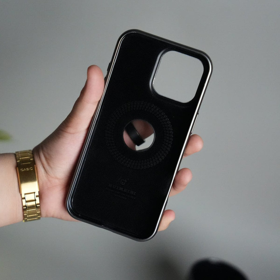 FRATO iPhone 16 Series iPhone 16 Series PU Leather Logo Cut MagSafe Case | Metal Camera Frame with Premium Finish