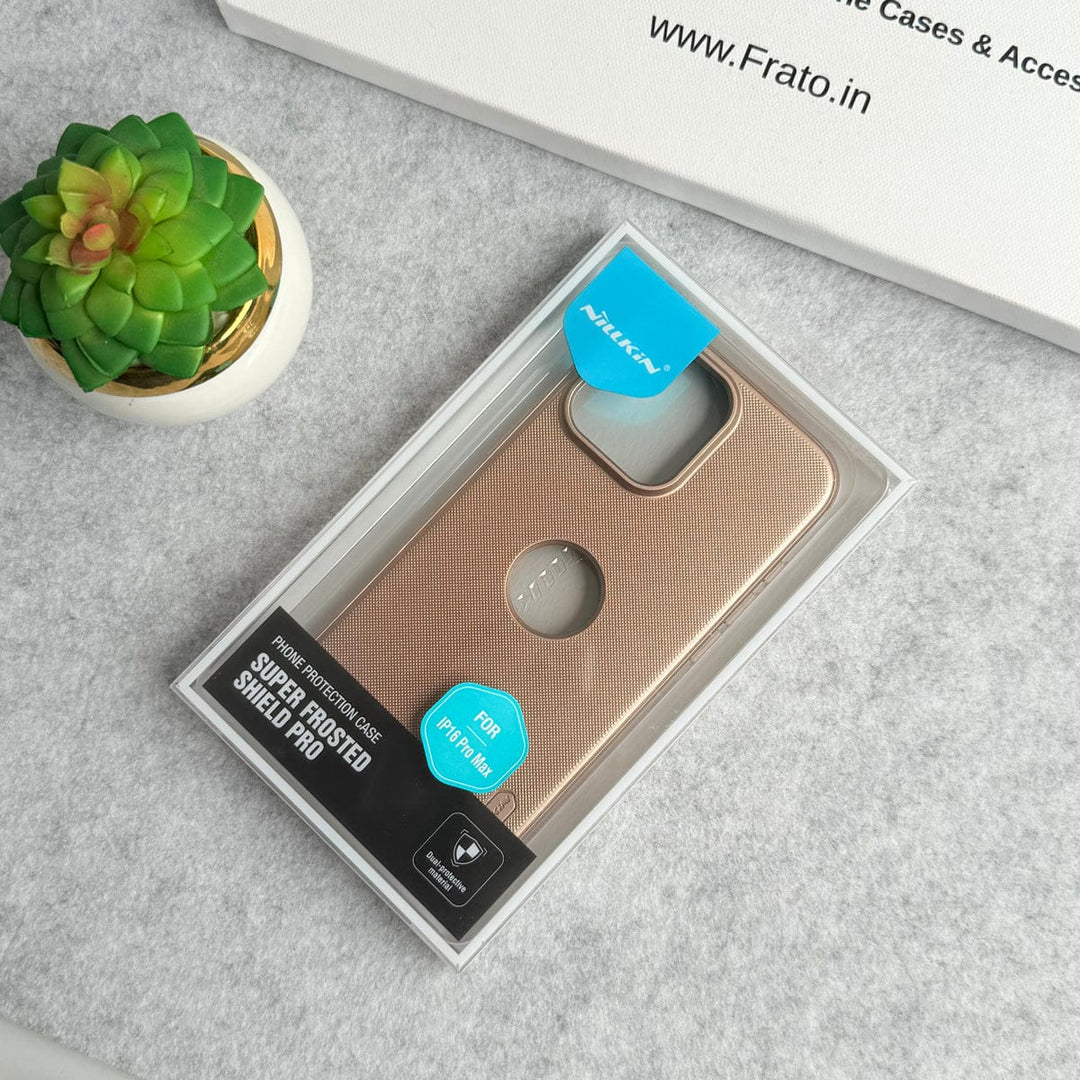 FRATO iPhone 16 Series iPhone 16 Series Super Frosted Shield Pro Case Cover (Desert Golden)