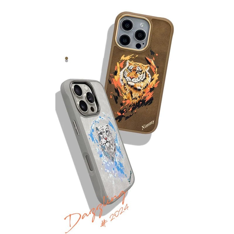 FRATO iPhone 16 Series iPhone 16 Series Wild Animal 3D Embroidery MagSafe Case