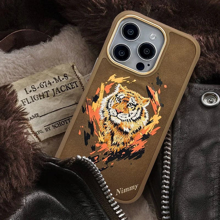 FRATO iPhone 16 Series iPhone 16 Series Wild Animal 3D Embroidery MagSafe Case